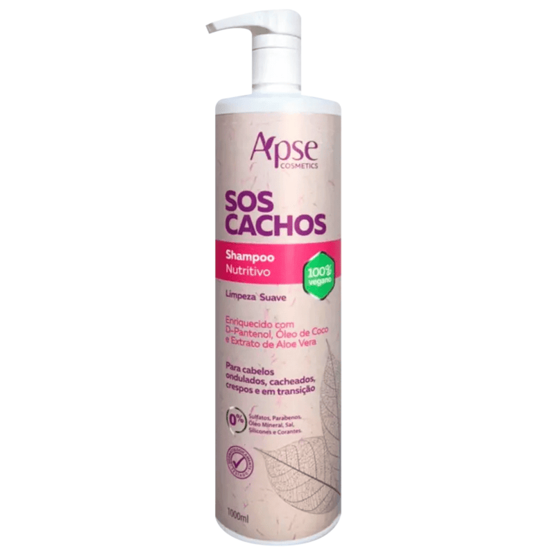 Shampoo Cachos Nutritivo e Limpeza Suave 1L Apice