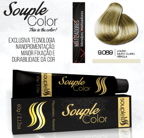Coloração 9.89 Louro Muito Claro Pérola Color SoupleLiss 60gr