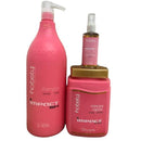 Kit Impact Morango Shampoo, Máscara e Spray Ativador De Brilho Hobety