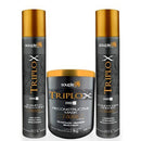 Triplo X Souple Liss Shampoo Máscara Condicionador 3x1L