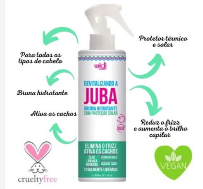 Kit Revitalizando A Juba 300ml + Creme De Pentear Encrespando 500ml Widi Care