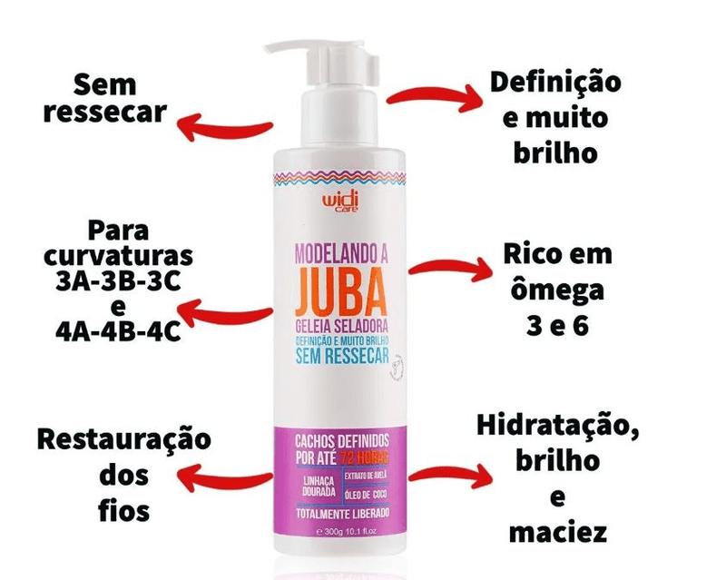 Ondulando Shampoo 500ml Geleia Máscara Hidronutritiva Widi