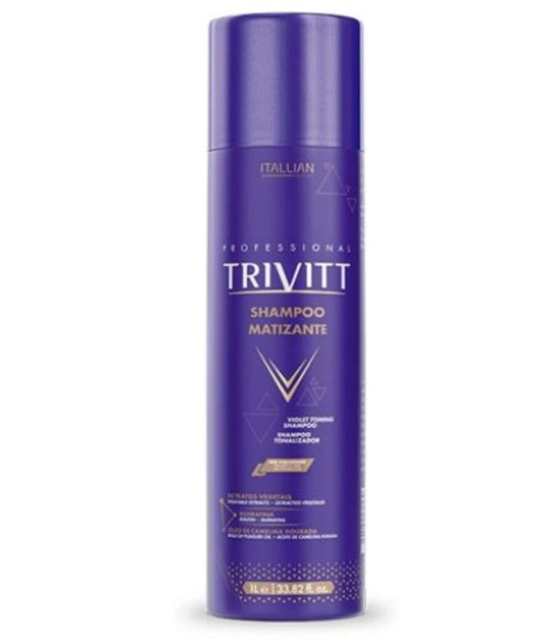 Itallian trivitt Kit Shampoo 1litro + Máscara Matizadora 1kg + Spray Matizador 200ml
