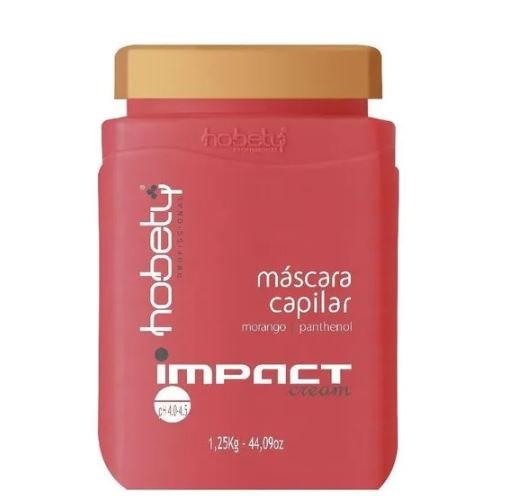 Kit Impact Morango Shampoo, Máscara e Spray Ativador De Brilho Hobety