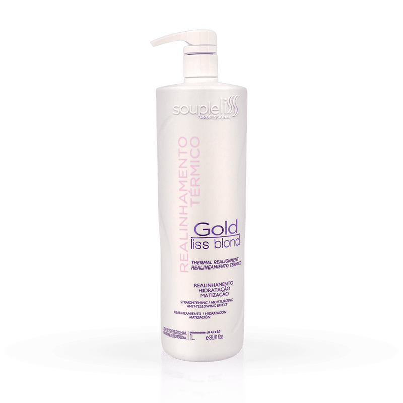 Souple Liss Realinhamento Térmico Gold LIss Blond Matizada 1l
