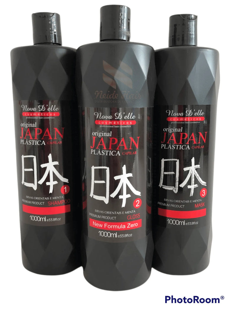 Nova Delle Escova Plástica Japonesa Liso Perfeito 1l