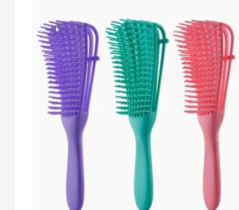 Escova Para Cabelo Cacho Pente Polvo