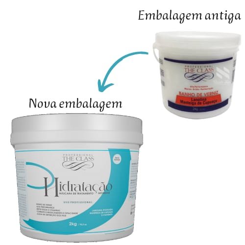 Máscara Restauradora Hidratação Banho Verniz 2Kg - EXCLUSIVO PROFISSIONAL The Class