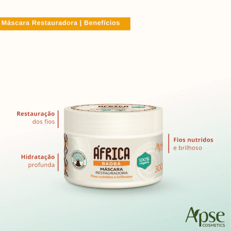 Máscara Restauradora África Baobá 300gr Ápice