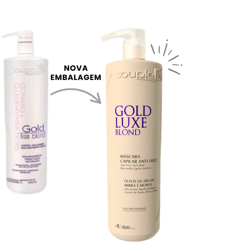 Souple Liss Realinhamento Térmico Gold LIss Blond Matizada 1l