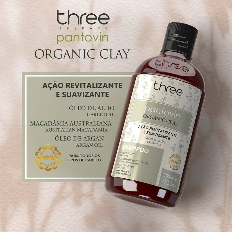 Shampoo Organic Clay Pantovin 500ml