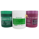 Kit Cronograma Reconstrução + Hidratação + antiemborrachamento 500gr Prohall