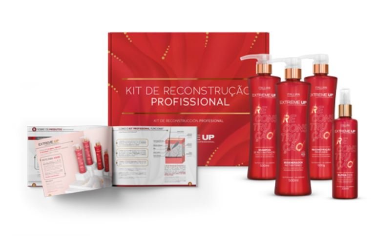 Kit Extreme-up Reconstrução Profissional Itallian Color - 4 Passos