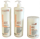 Kit SPA Nutritivo Para Cabelos Danificados Quebradiços Soupleliss 1L