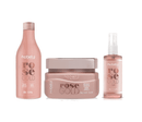 Kit Shampoo 300ml + Máscara 300g + Óleo Rose Gold 60ml Hobety