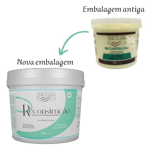 Máscara Reconstrução, Recuperação Dos Fios The Class 2Kg - EXCLUSIVO PROFISSIONAL
