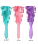 Escova Para Cabelo Cacho Pente Polvo