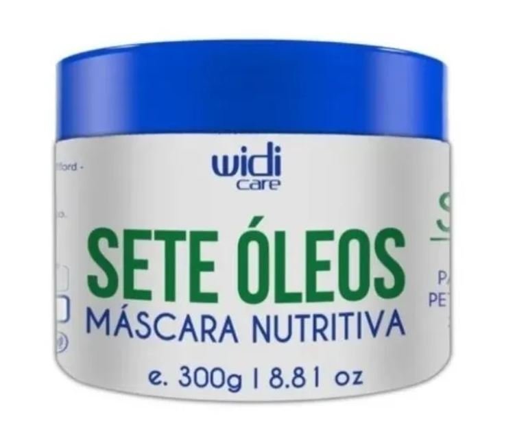Kit Sete Óleos Nutritivos Shampoo 300ml + Condicionador 300ml + Máscara De Tratamento 300gr Widi Care
