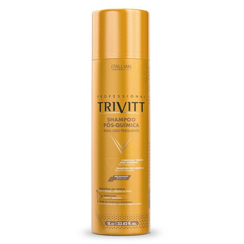 Itallian Color Kit Trivitt Shampoo Pós Química 1L + Hidratação Intensiva 1Kg
