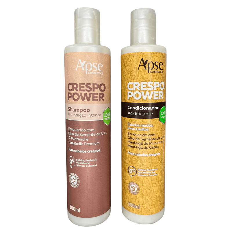 Kit Shampoo E Condicionador Crespo Power 300ml Apice
