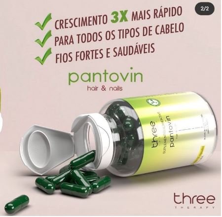 Pantovin Cápsulas Crescimento e Fortalecimento Capilar