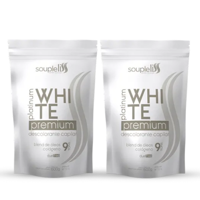 Descolorante Platinum Premium White Soupleliss Branco 500g