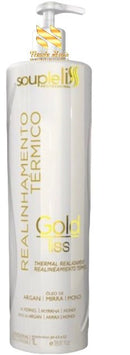 Souple Liss Realinhamento Térmico Gold Luxe (Gold liss) Passo 2 1l