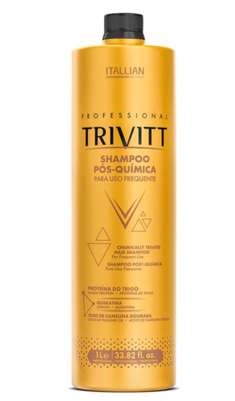Shampoo Pós Química Trivitt Para Uso Frequente 1L Itallian Color