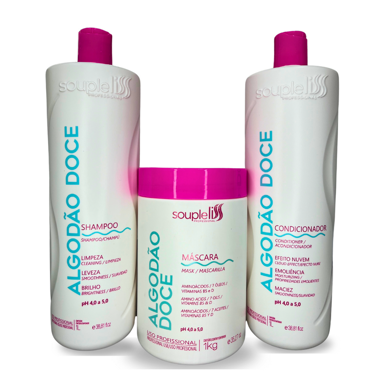 Kit Algodão Doce SoupleLiss 1Kg