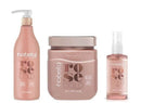 Kit Rose Gold Shampoo 750ml + Máscara 750gr + Finalizador Sérum Rose Gold 60ml Hobety