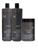 Triplo X Souple Liss Shampoo Máscara Condicionador 3x1L
