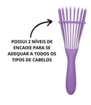 Escova Para Cabelo Cacho Pente Polvo