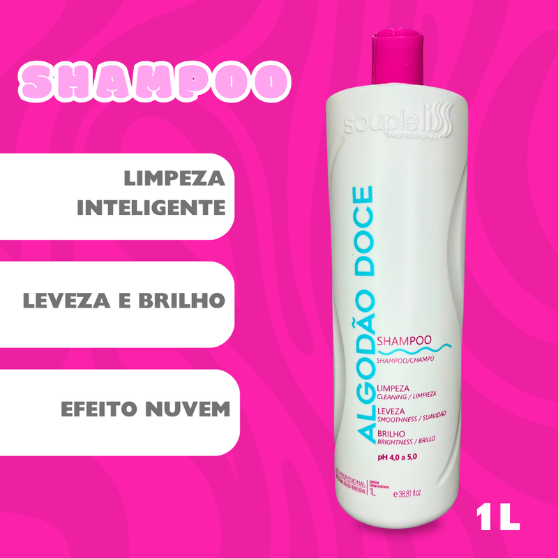 Kit Algodão Doce SoupleLiss 1Kg