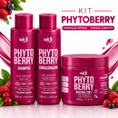 Kit PhytoBerry Ultra Hidratante - Shampoo, Condicionador e Máscara 2 em 1 Widi Care 500ml