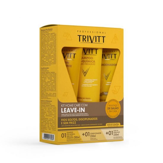Kit Manutenção Home Care Trivitt Itallian Color Leave in Hidratante
