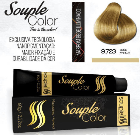 Coloração 9.723 Bege Vanilha Color SoupleLiss 60gr