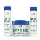 Kit Sete Óleos Nutritivos Shampoo 300ml + Condicionador 300ml + Máscara De Tratamento 300gr Widi Care