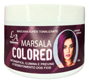 Máscara Tonalizante Marsala Vinho S/ Amônia 100% Natural 300g L&A
