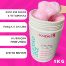 Máscara Algodão Doce Com Aminoácidos - 7 Óleos Soupleliss 1kg