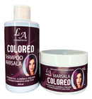 Kit Shampoo E Máscara Tonalizante Marsala - S/ Amônial L&A
