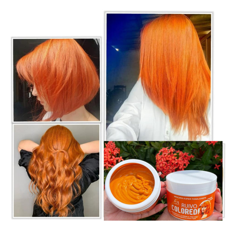 Máscara Tonalizante Ruivo Cobre S/ Amônia 100% Natural 300g L&A