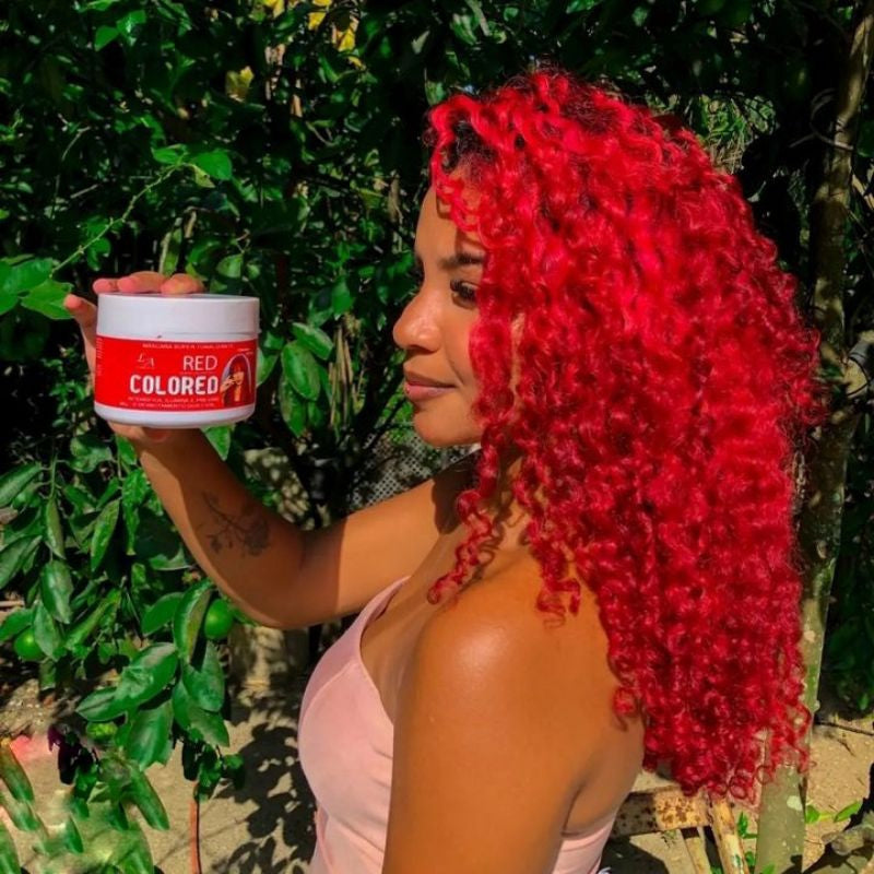 Máscara Tonalizante Red Vermelho Cereja S/ Amônia 100% Natural 300g L&A