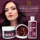 Kit Shampoo E Máscara Tonalizante Marsala - S/ Amônial L&A
