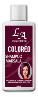 Shampoo Tonalizante Marsala Vinho Intenso 300ml L&A