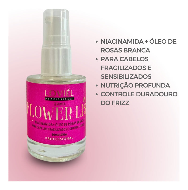 Óleo Reparador De Pontas Flower List Loviel 30ml
