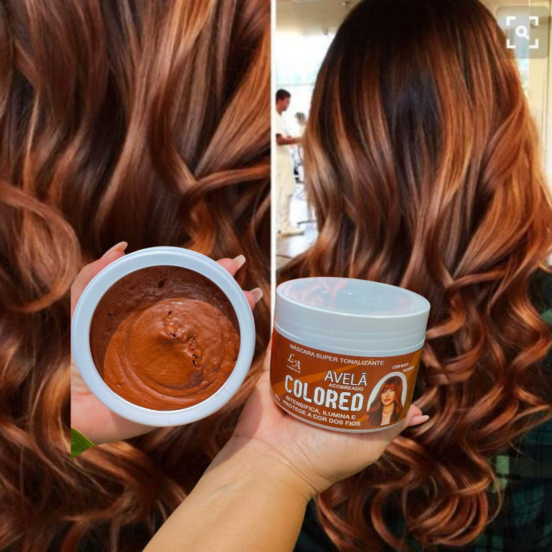 Kit Shampoo E Máscara Tonalizante Avelã Morena S/ Amônia L&A