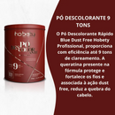 Pó Descolorante 9 Tons Dust Free Hobety 500g