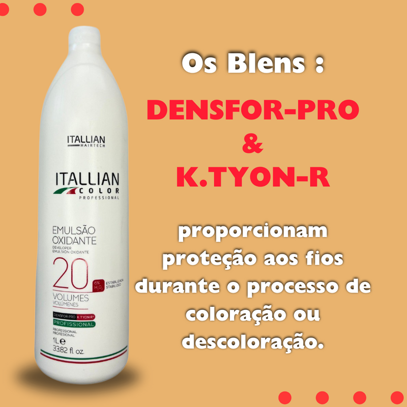 OX Emulsão Estabilizada 20 Volumes Itallian Color 1L