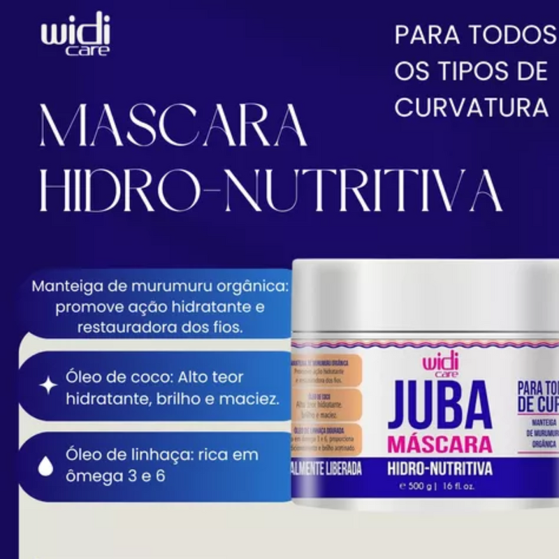 Máscara Hidro Nutritiva Juba Widi Care 500g
