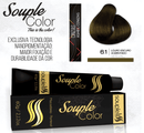 Coloração 6.1 Louro Escuro Cinza Color SoupleLiss 60gr